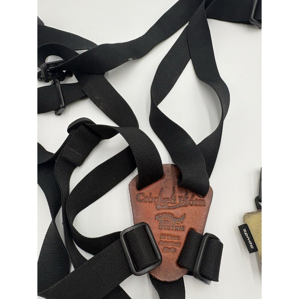 Crooked Horn Outfitters Bino-System Binocular Harness Straps w/SPUDZ Cloth USA